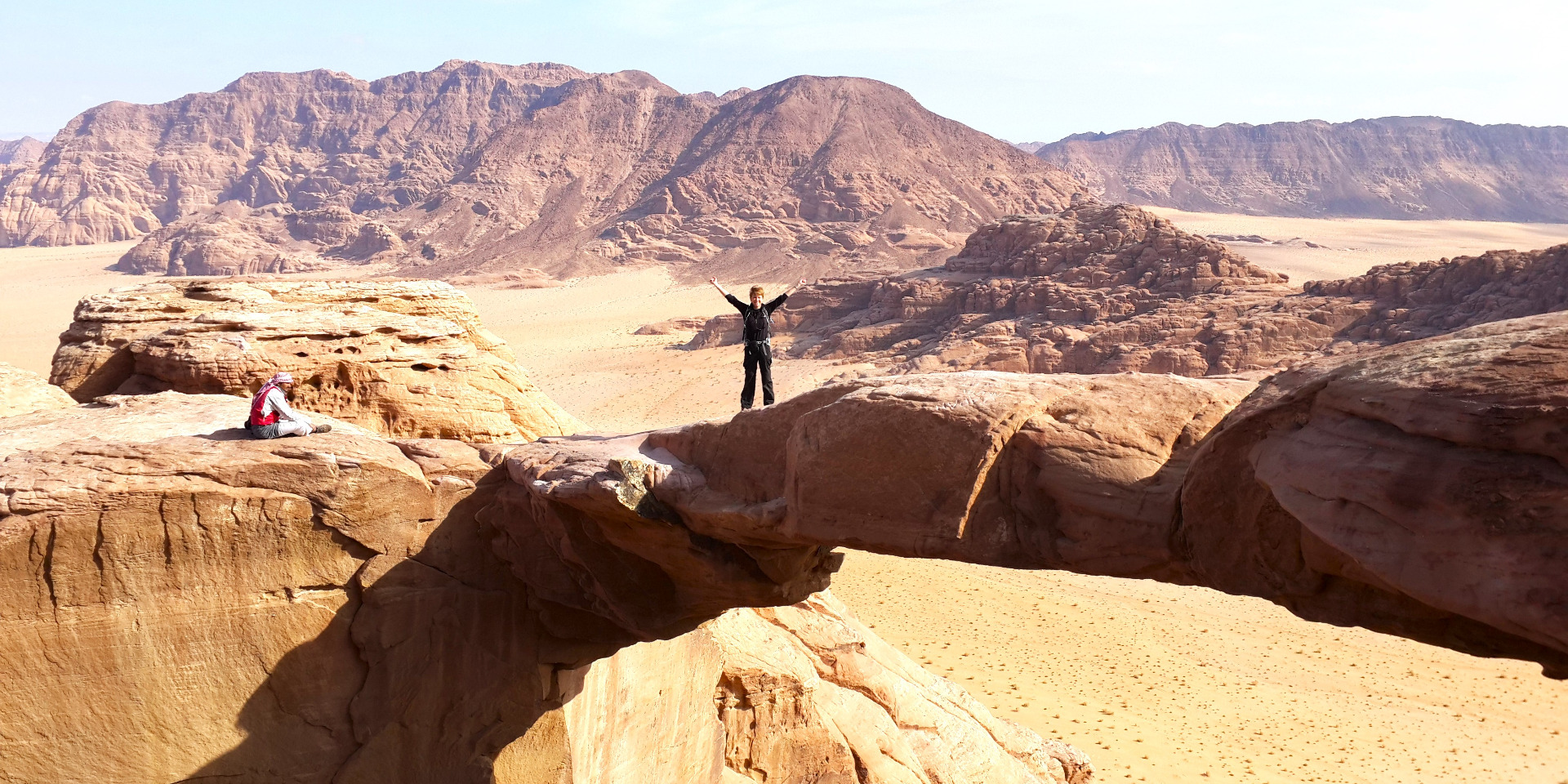 Scrambling Hiking Tours in Wadi Rum by Beyond Wadi Rum Camp